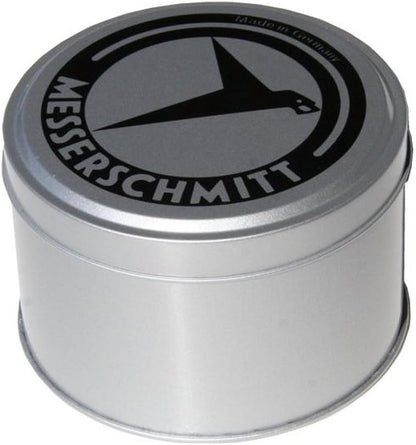 Herrenuhr, Fliegeruhr aus Edelstahl - Schwarzes Zifferblatt - Messerschmitt Modell: BF109E-3