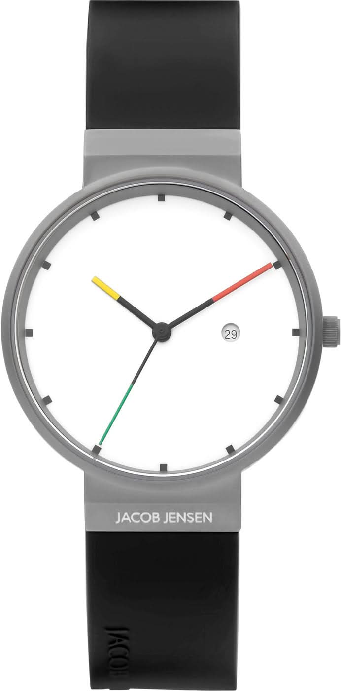 Jacob Jensen Titanium 642 Men's Watch • Sapphire Glass • Titanium