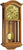 AMS Wanduhr 67x27x15 cm Holz • Mechanisches Uhrwerk • Bim-Bam Schlag