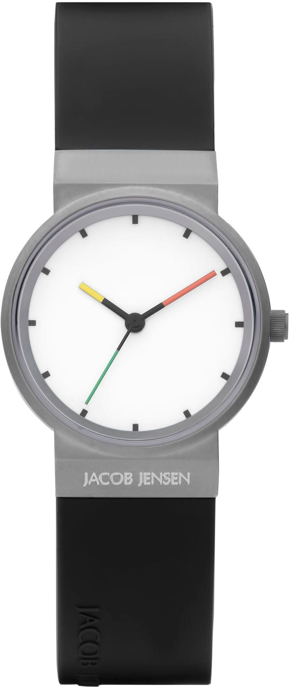 Jacob Jensen JACOB-JENSEN Herren Uhr • Präzises Quarz-Uhrwerk • Saphirglas & Titan