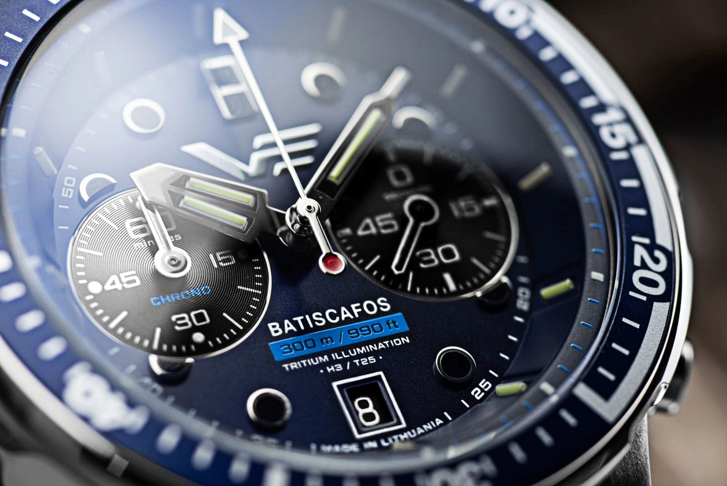 Vostok Europe Batiscafos 6S21-511A772 Men's Watch • Tritium Tubes • 30 ATM