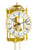 Hermle Wanduhr 62x15x10 cm Metall • 8-Tage-Gewichtswerk • Glockenschlag