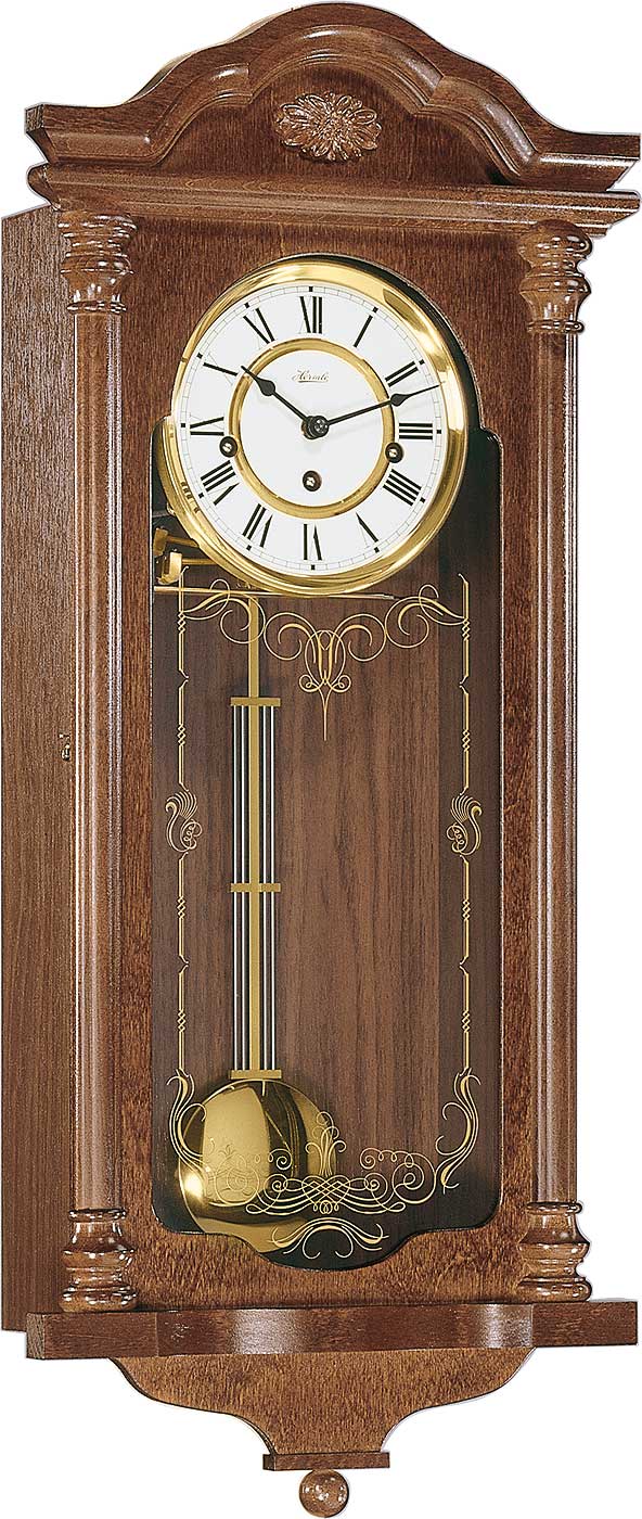 Hermle Wanduhr Holz • Westminster Schlagwerk • Mechanisches Uhrwerk