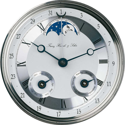 Hermle Wanduhr 78,5x22x11,5 cm Holz • Mechanisches Uhrwerk • Ewiger Kalender