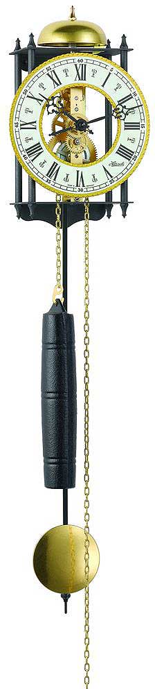 Hermle Wanduhr 62x15x10 cm Metall • Gongschlag • 8 Tage Laufwerk