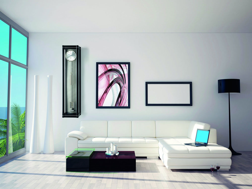 Hermle Wanduhr 133x30,5x19 cm Holz • 31-Tage Präzisionsuhrwerk • Handpoliertes Gehäuse