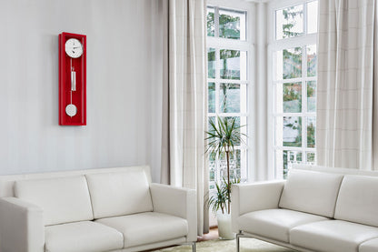 Hermle Wanduhr 86x23x13 cm Holz • Modernes Design • Mechanisches Uhrwerk