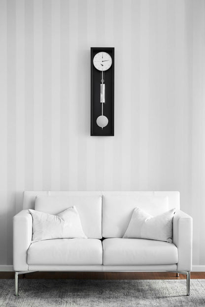 Hermle Wanduhr 86x23x13 cm Holz • Modernes Design • Präzisionsuhrwerk