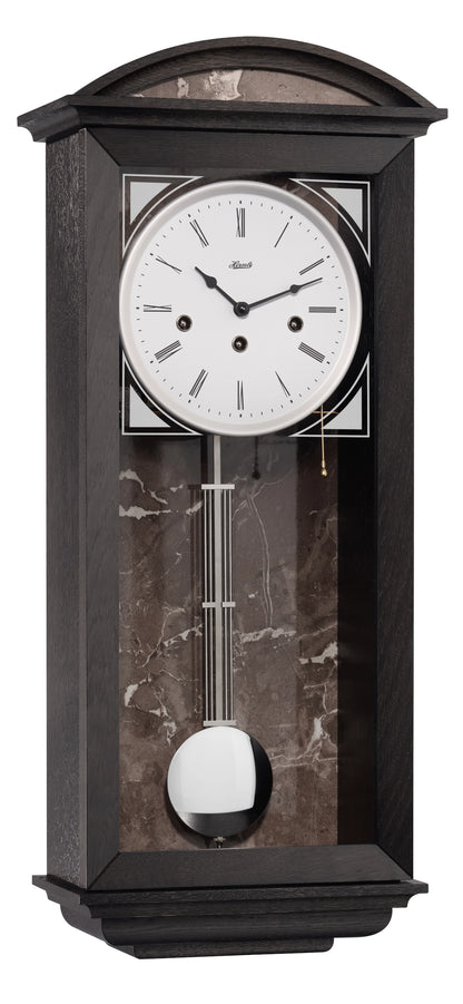 Hermle Wanduhr 64x27,5x15 cm Holz • Mechanisches Uhrwerk • Westminster Melodie