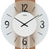 AMS Wanduhr 60x23x7 cm Holz • Präzises Quarzpendelwerk • Zeitloses Design