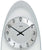 AMS Wanduhr 50x19x3 cm Glas • Präzises Quarzpendelwerk • Modernes Glas-Metall-Design
