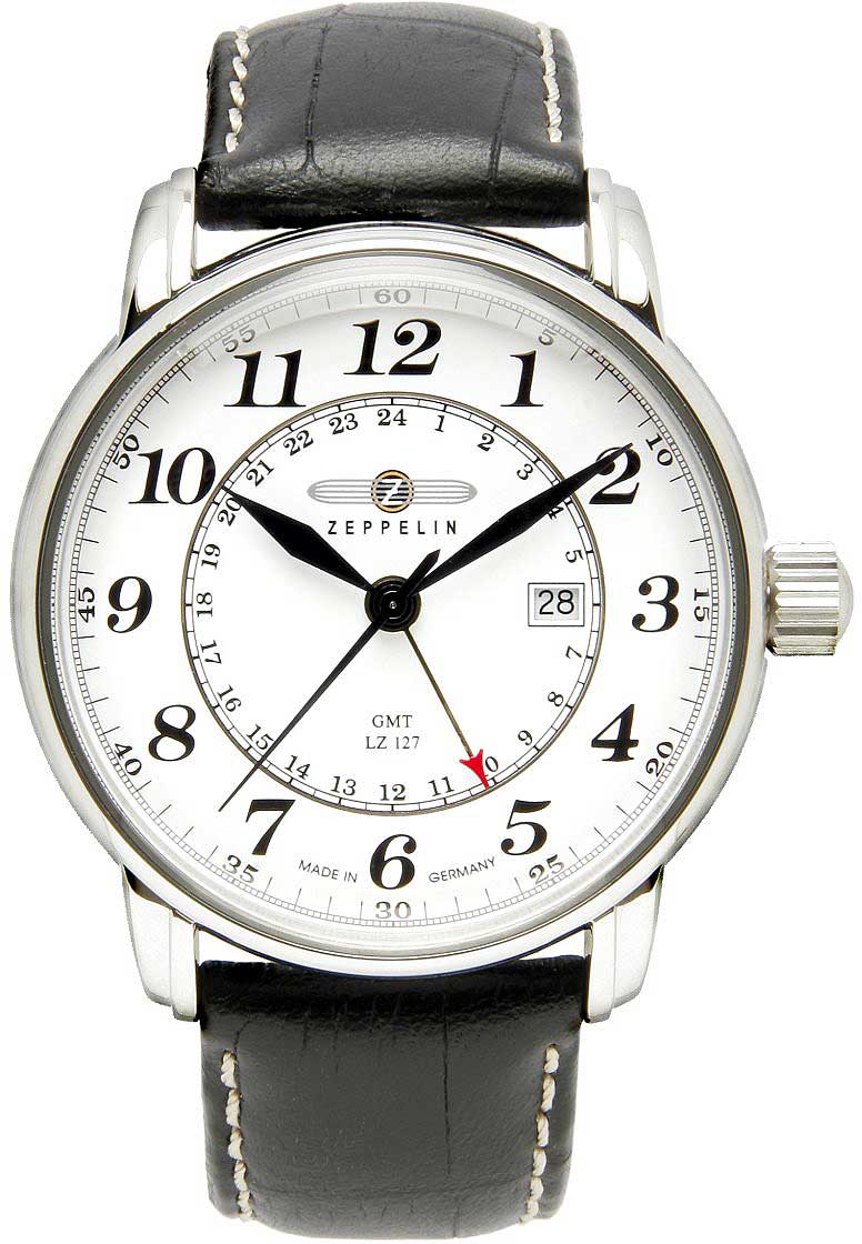 Zeppelin LZ127 7642-1 Herrenuhr • Made in Germany • GMT