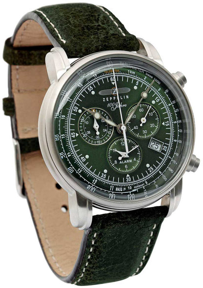 Zeppelin 100 Jahre Zeppelin 8680-4 Herrenuhr • Made in Germany • Historisches Flieger-Design