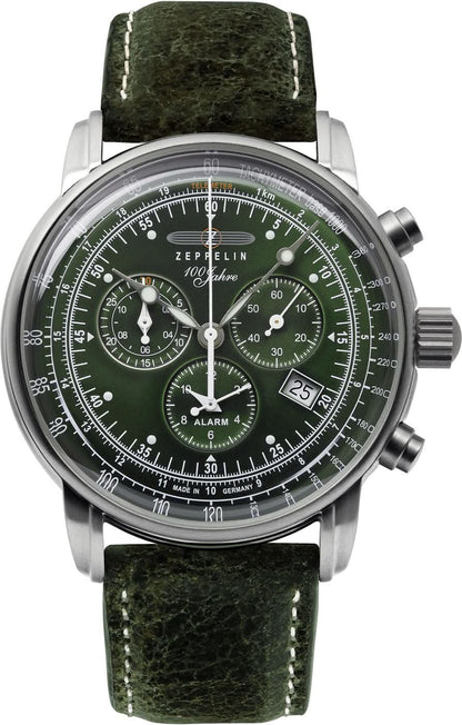 Zeppelin 100 Jahre Zeppelin 8680-4 Herrenuhr • Made in Germany • Historisches Flieger-Design