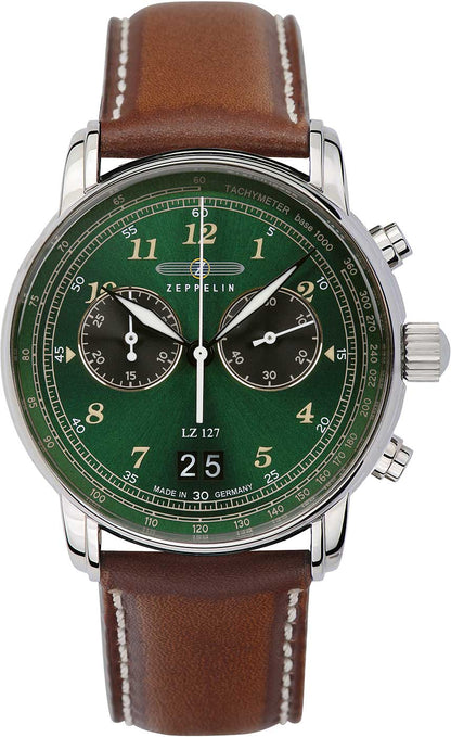 Zeppelin LZ127 Graf Zeppelin 8684-4 Herrenuhr • Made in Germany • Historisches Flieger-Design