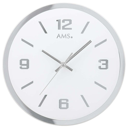 Wanduhr modern Durchmesser: 27 cm - AMS Modell: 9322