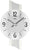 AMS Wall Clock 40x23x6 cm Glass • Modern Design • Precise Quartz Movement
