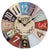 AMS Wall Clock 35x35x3 cm Glass • Modern Design • Precise Quartz Movement