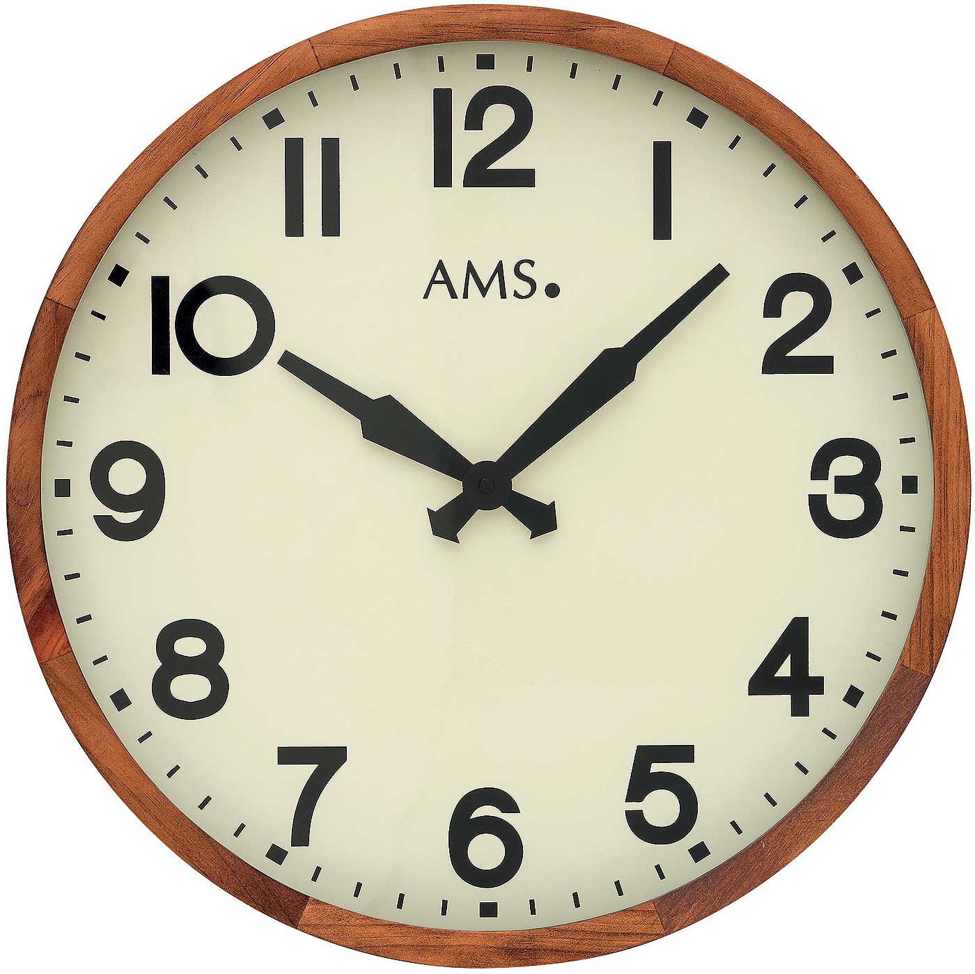 AMS Wall Clock 40 cm Ø Wood • Silent • Timeless