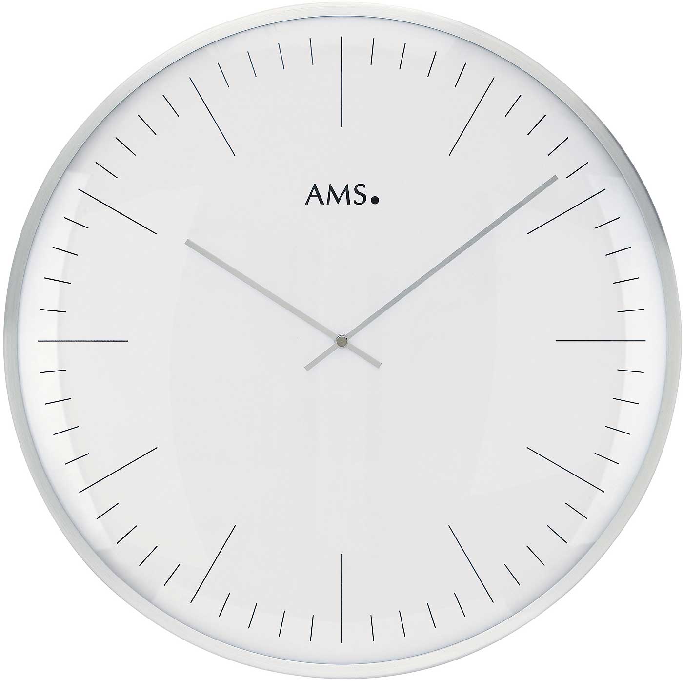 AMS Wall Clock 40 cm Ø Metal • Modern Design • Precise Quartz Movement