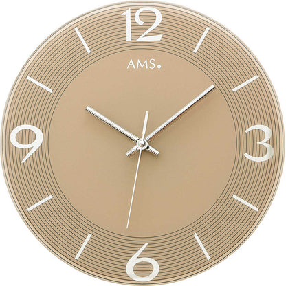 Wanduhr modern Gehäusedurchmesser 30 cm - AMS Modell: 9572