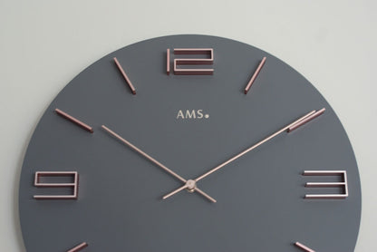 Wanduhr modern Gehäusedurchmesser 40 cm - AMS Modell: 9590
