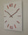 AMS Wall Clock 34x34x4 cm Wood • Modern Design • Silent Quartz Movement