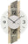 AMS Wanduhr 44x27x6 cm Holz, Glas • Modernes Design • Präzises Quarzwerk