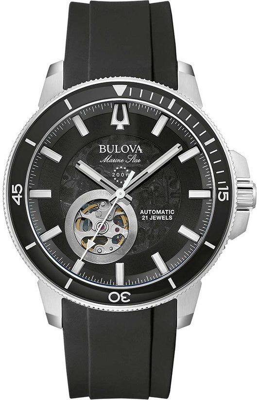 Bulova Marine Star 96A288 Herren Uhr • Automatik • 20 Bar Wasserdicht