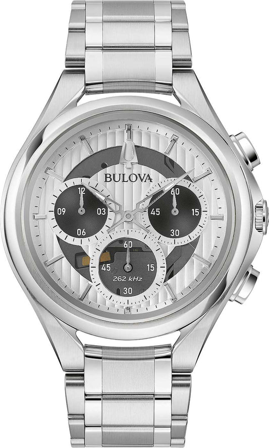 Bulova Curv 96A301 Herren Uhr • High-Performance Quarz • Saphirglas