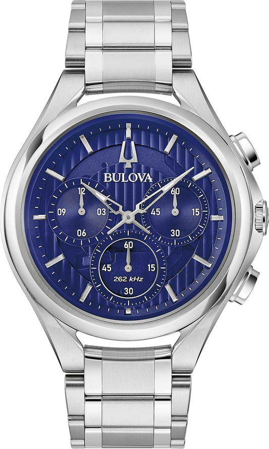 Bulova Curv 96A302 Herren Uhr • Gebogenes Saphirglas • Hochleistungs-Quarzchronograph