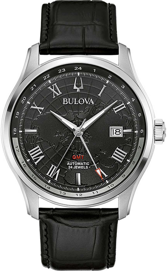 Bulova Wilton 96B387 Herren Uhr • Automatikwerk • GMT-Funktion