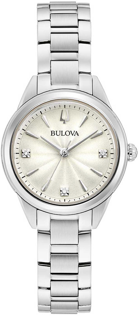 Bulova Sutton 96P219 Damen Uhr • Quarz Uhrwerk • Saphirglas