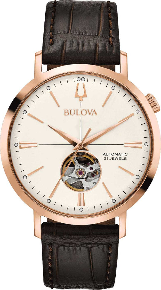 Bulova Aerojet 97A136 Herren Uhr • Automatik • Offene Unruh