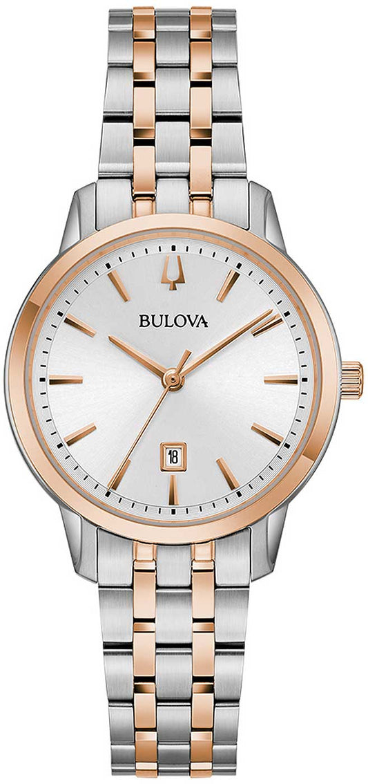 Bulova Classic Sutton 98M137 Damen Uhr • Quarz Uhrwerk • Bicolor Design