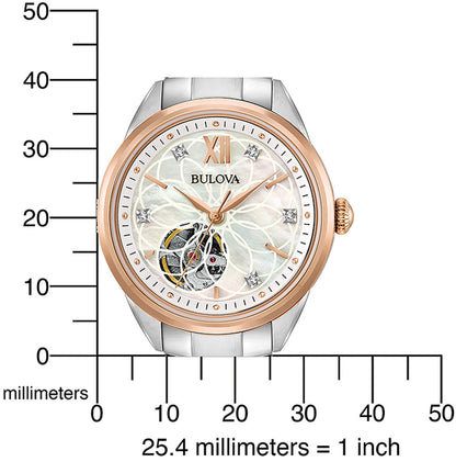 Bulova Sutton 98P170 Damen Uhr • Automatik • Saphirglas