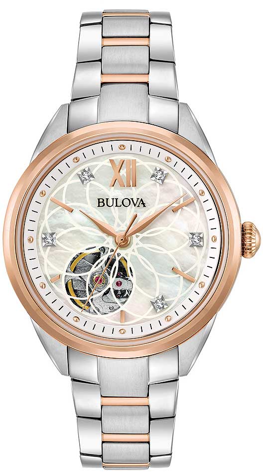 Bulova Sutton 98P170 Damen Uhr • Automatik • Saphirglas