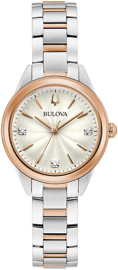 Bulova Sutton 98P200 Damen Uhr • Quarz Uhrwerk • Saphirglas