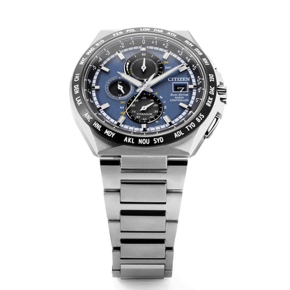Citizen Super Titanium AT8238-84L Herrenuhr • Funk & Eco-Drive • Saphirglas