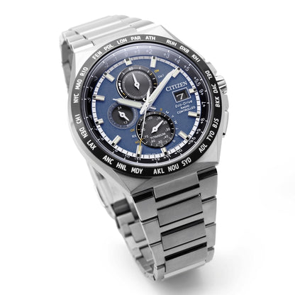 Citizen Super Titanium AT8238-84L Herrenuhr • Funk & Eco-Drive • Saphirglas