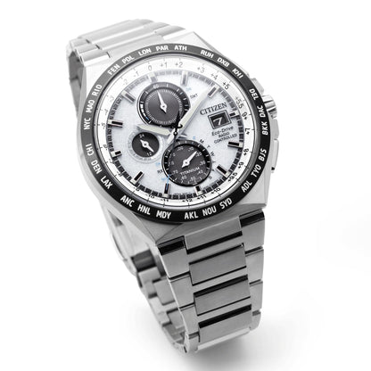 Citizen Super Titanium AT8238-84A Men's Watch • Eco-Drive Solar Powered • Radio-Controlled World Time