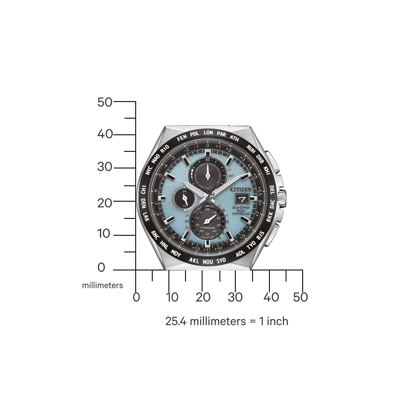 Citizen Super Titanium AT8238-84M Herrenuhr • Eco-Drive Solar • Funkgesteuert