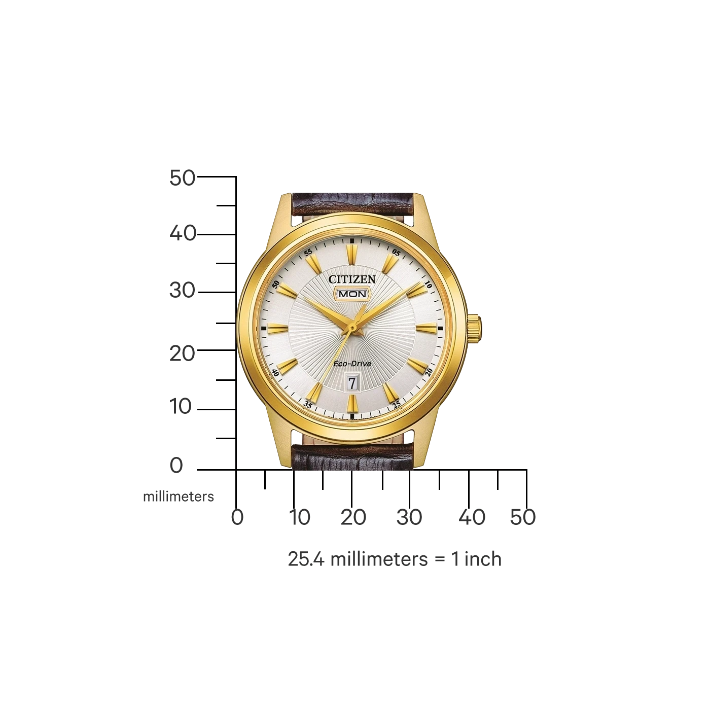 Citizen AW0102-13AE Herrenuhr • Solarbetrieb • Goldfarbenes Gehäuse