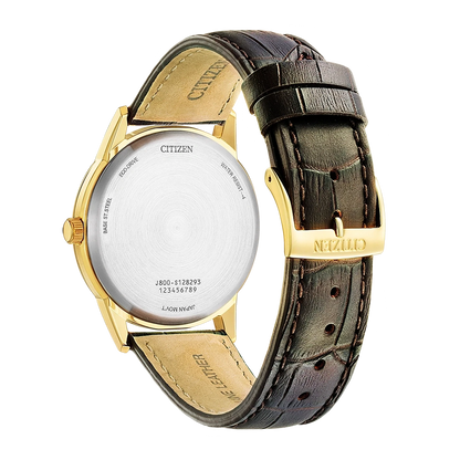 Citizen AW0102-13AE Herrenuhr • Solarbetrieb • Goldfarbenes Gehäuse
