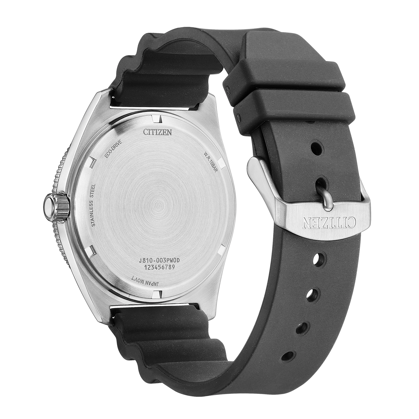 Herrenuhr, Eco-Drive aus Edelstahl- Schwarzes Zifferblatt - Citizen Modell: AW1889-00E