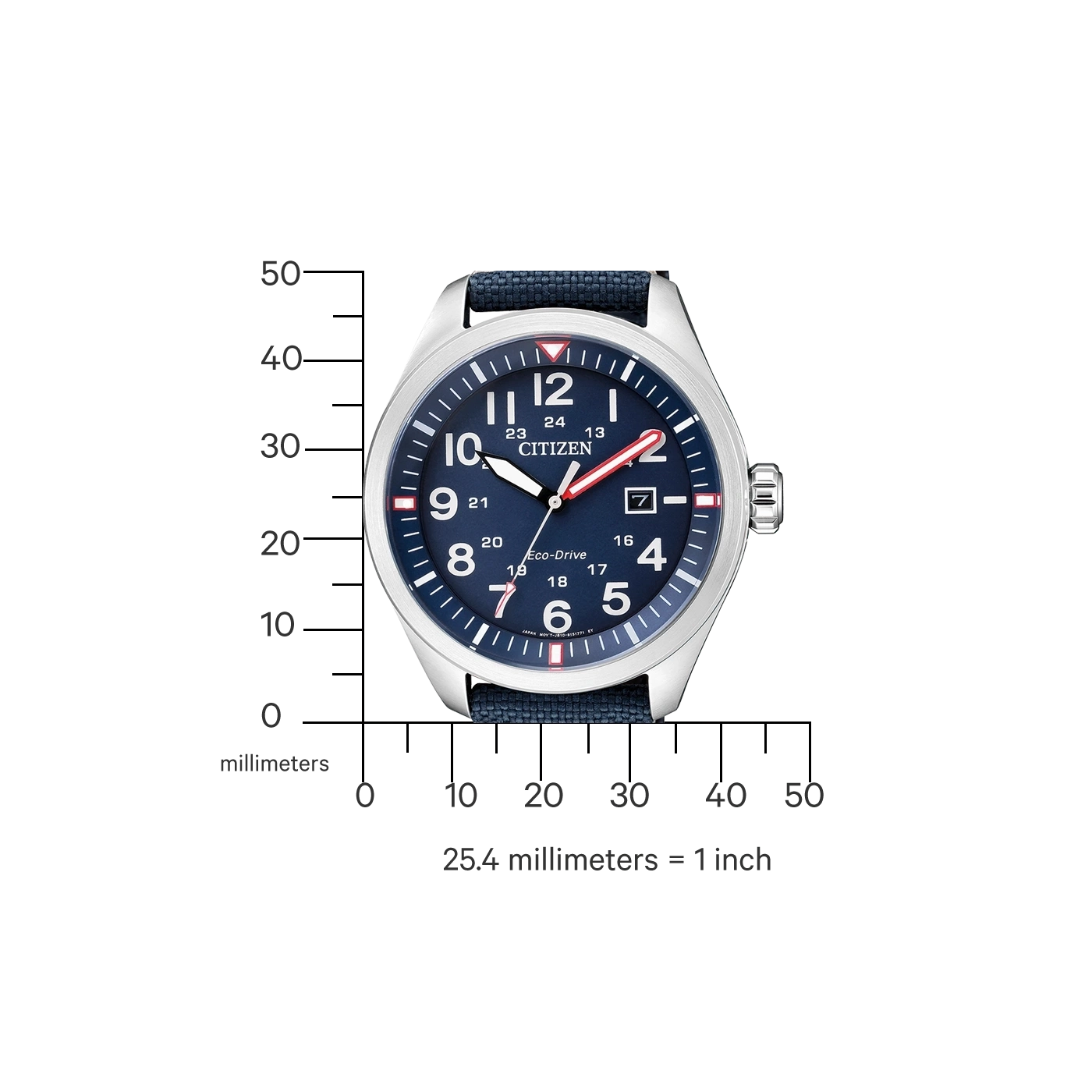 Citizen AW5000-16L Herren Uhr • Eco-Drive • Nylonarmband