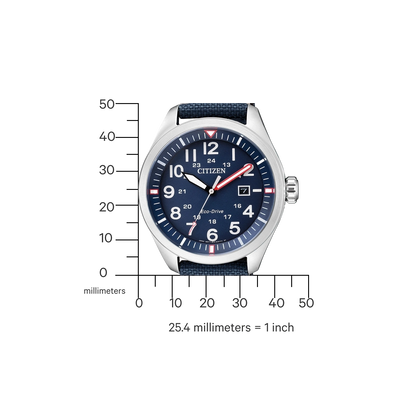 Citizen AW5000-16L Herren Uhr • Eco-Drive • Nylonarmband