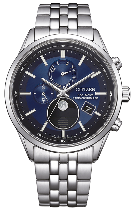 Citizen Radio-Controlled Moon Phase BY1030-50L Herrenuhr • Präzise Mondphase • Saphirglas