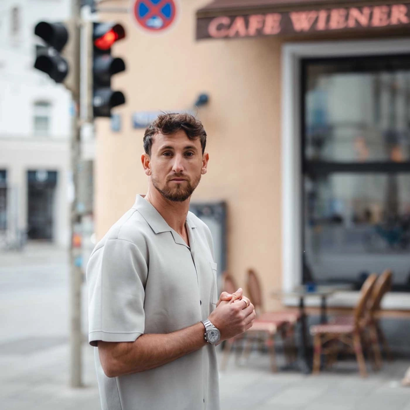 Citizen Eco-Drive Chronograph CA4690-51A Uhr • Solarantrieb • Panda-Design