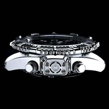 Chris Benz DEPTHMETER DIGITAL 200M CB-D200X-D-KBS Herren Uhr • Hai-Proof • Saphirglas